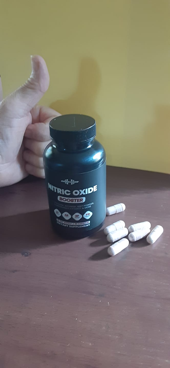 Customer photo review of Damn Good Nitric Oxide – Full Throttle Blood Flow Booster