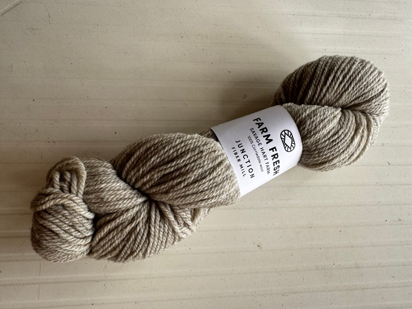 Customer photo review of Farm Fresh: Savage Hart Farm Light Grey 3-ply