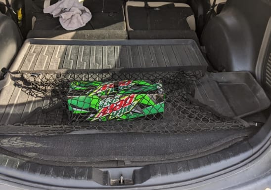 Customer photo review of Lockedown™ Elastic Cargo Net