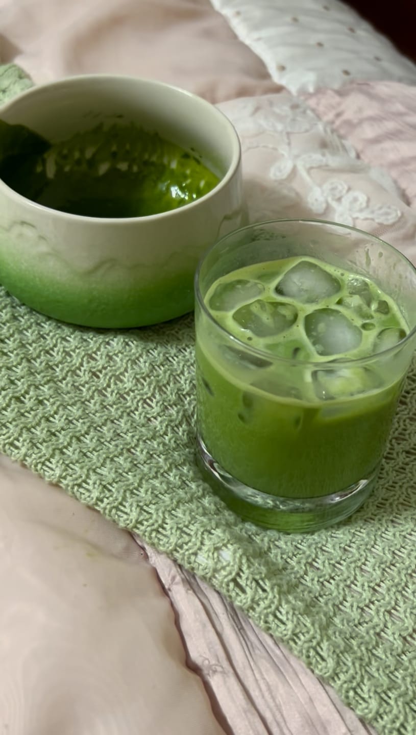 Customer photo review of Matcha Powder-Ceremonial Grade Matcha