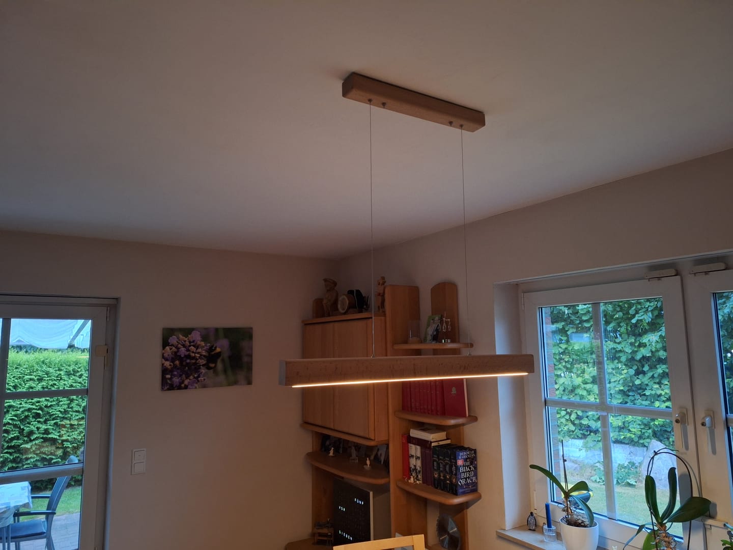 Customer photo review of Designer Pendelleuchte aus Eichenholz, LED-Pendelleuchte - Tara