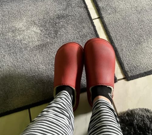 Customer photo review of The Snuggi Slippers (Unisex)