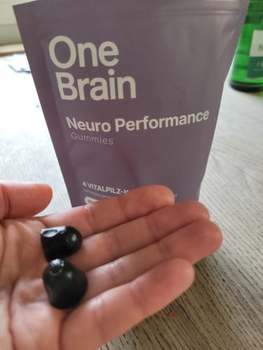 Customer photo review of OneBrain Vitalpilz Gummies