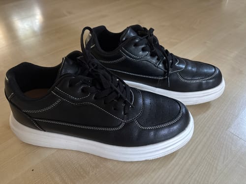 Customer photo review of ELEVATESHOES WHITE CASUAL