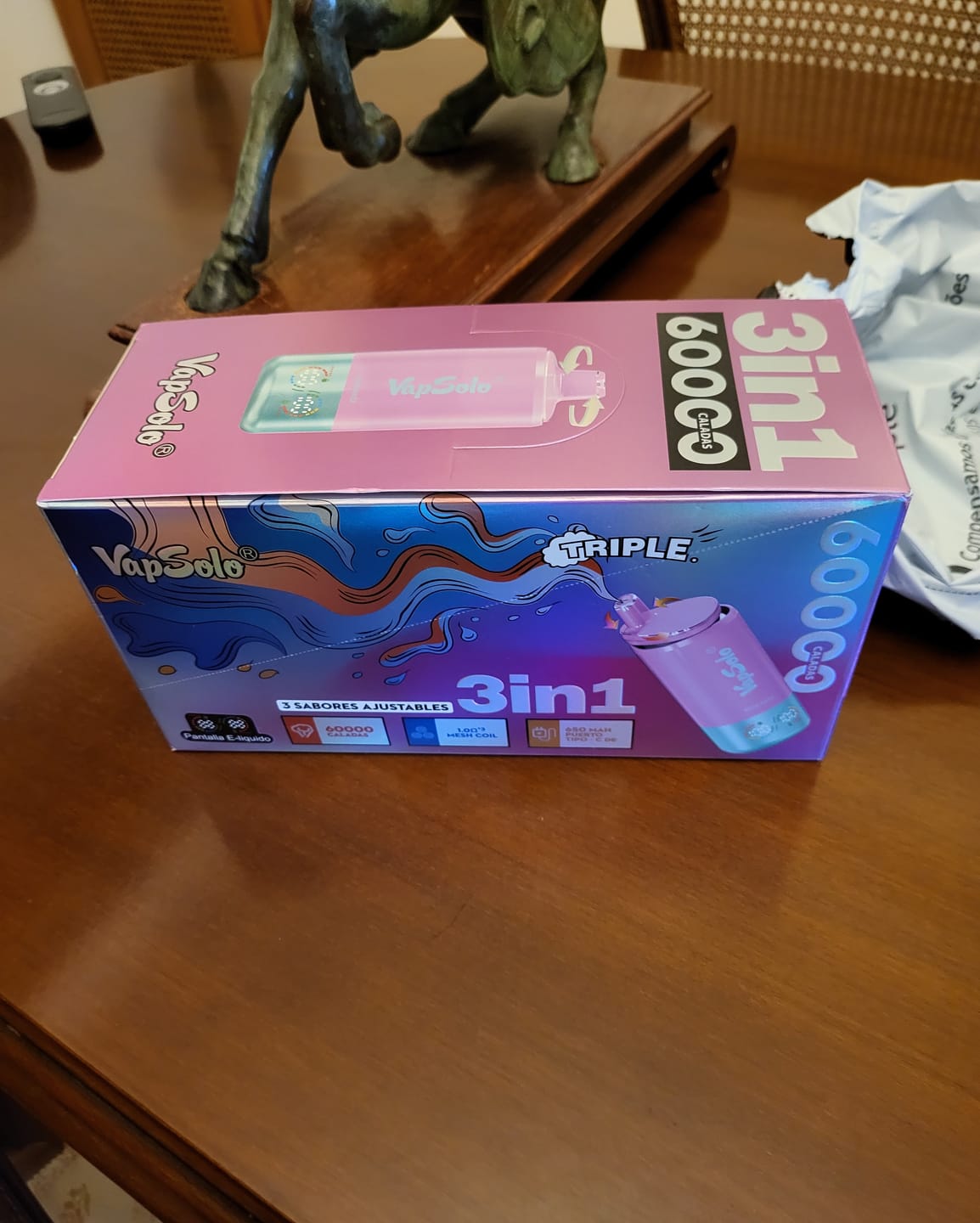 Customer photo review of VAPSOLO TRIPLE PRO 3en1 60k | Triple sabor