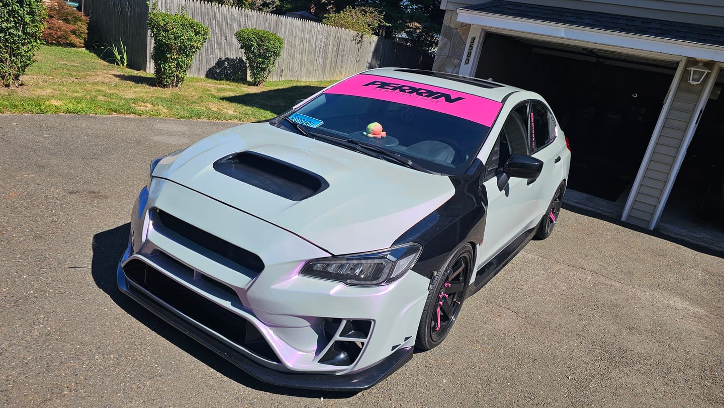 Customer photo review of Candy Metallic Gray Purple vinyl wrap
