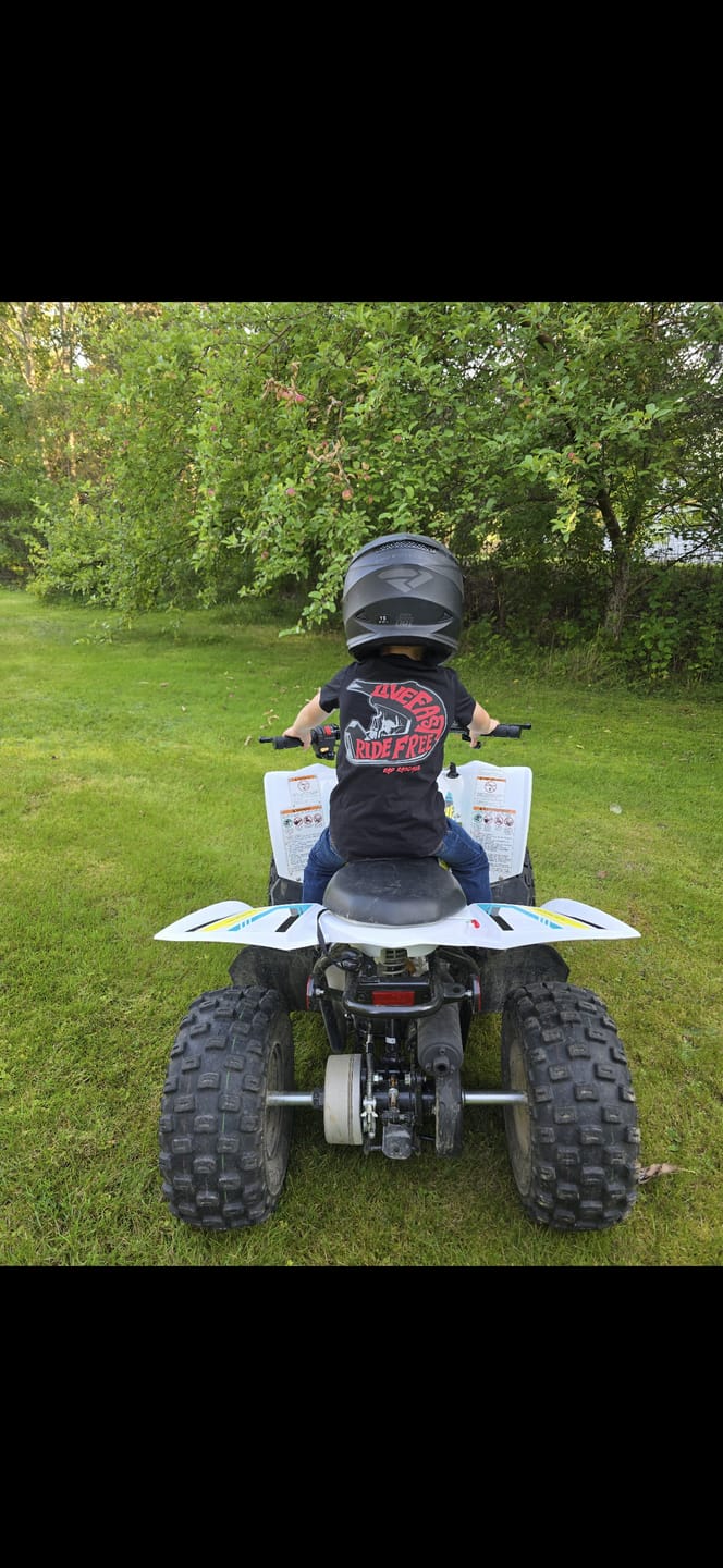 Customer photo review of RED-Live Fast Ride Free T-Shirt