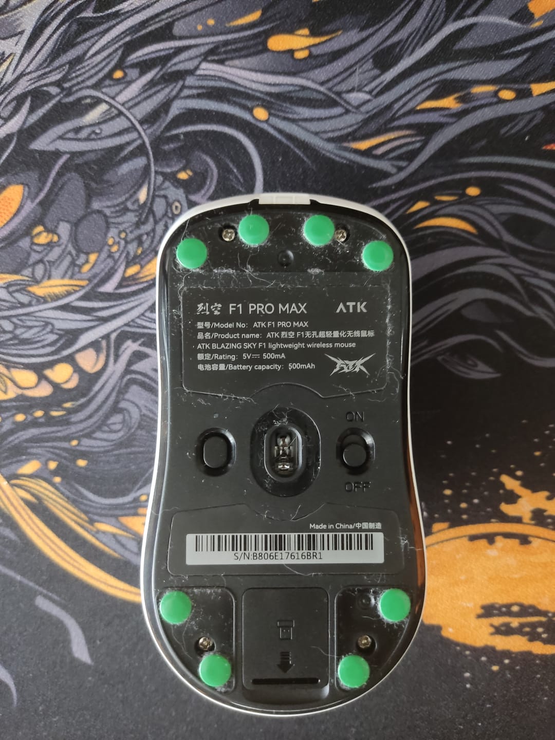 Customer photo review of X-Raypad Jade Air Mouse Skates