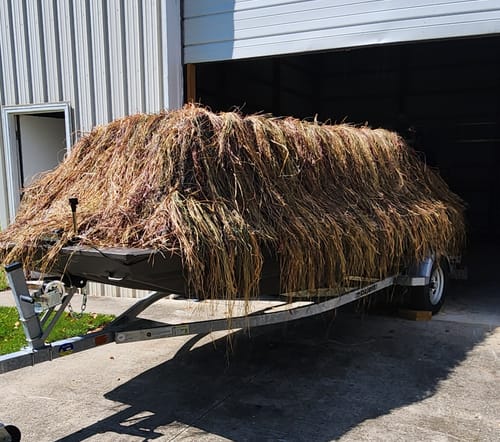 Customer photo review of Hunting Blind Raffia Grass (Pack)