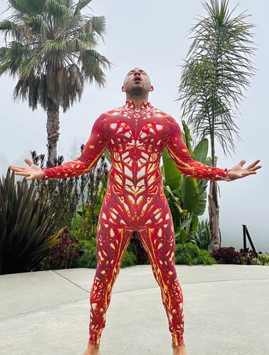 Customer photo review of Fire From Within Male Costume