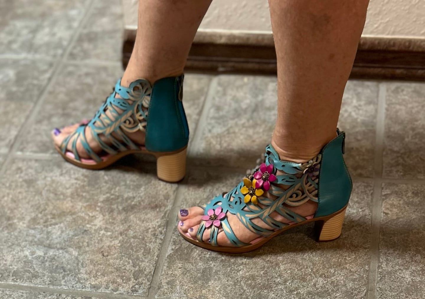 Customer photo review of Blooming Vine Romantic Cutout Sandals