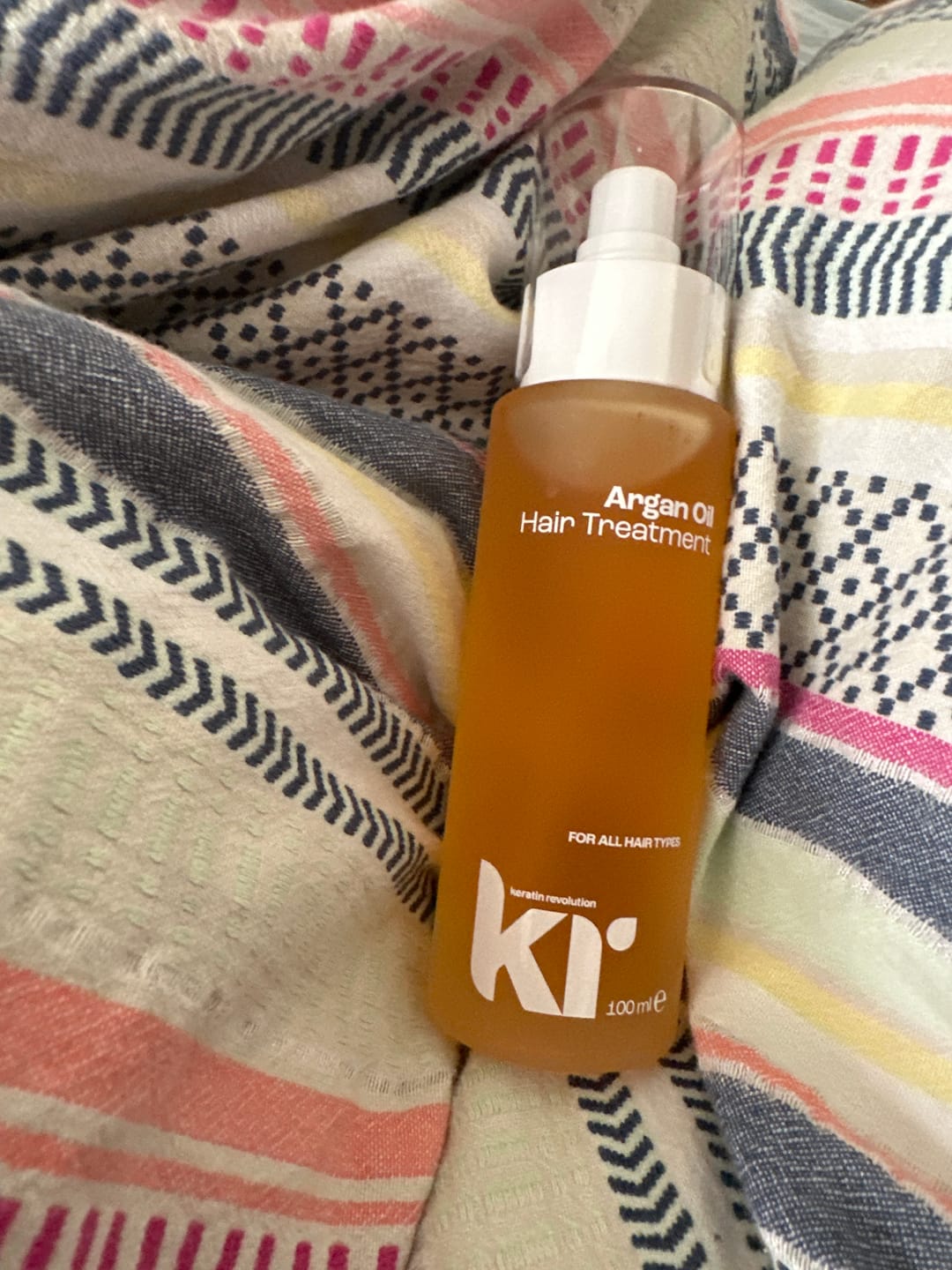 Customer photo review of Argan Oil Hair Treatment 100ml