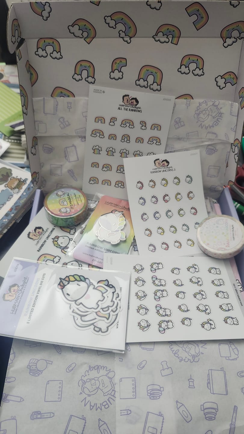 Customer photo review of Rainbow Unicorns Box Set
