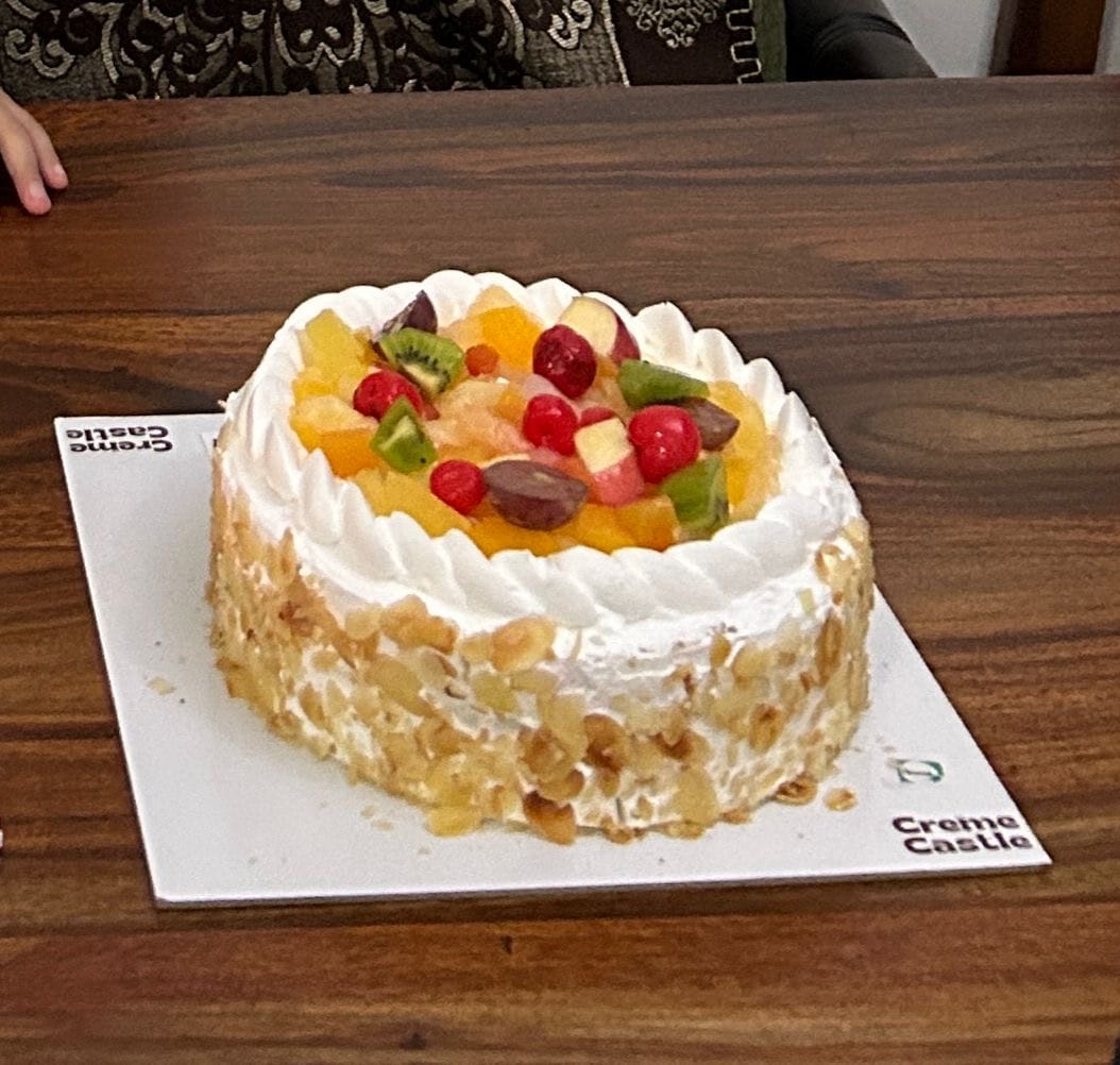 Customer photo review of Fresh Fruit Cake