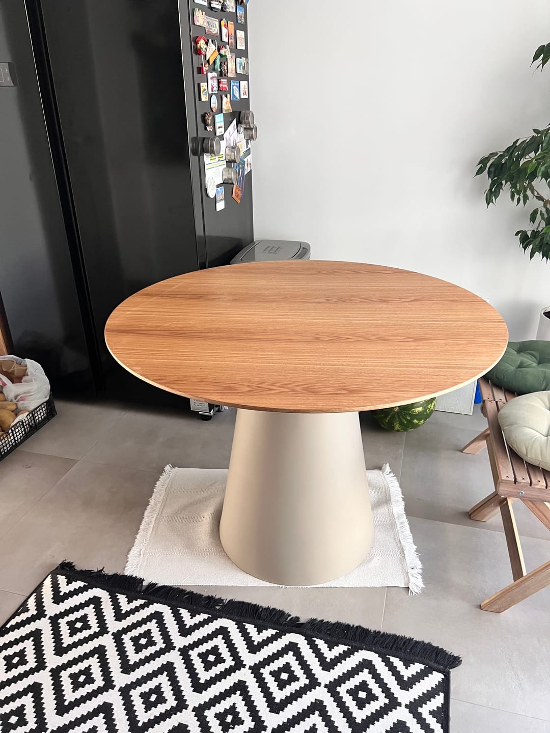 Customer photo review of Masa ANGEL, stejar/casmir, 100x75 cm