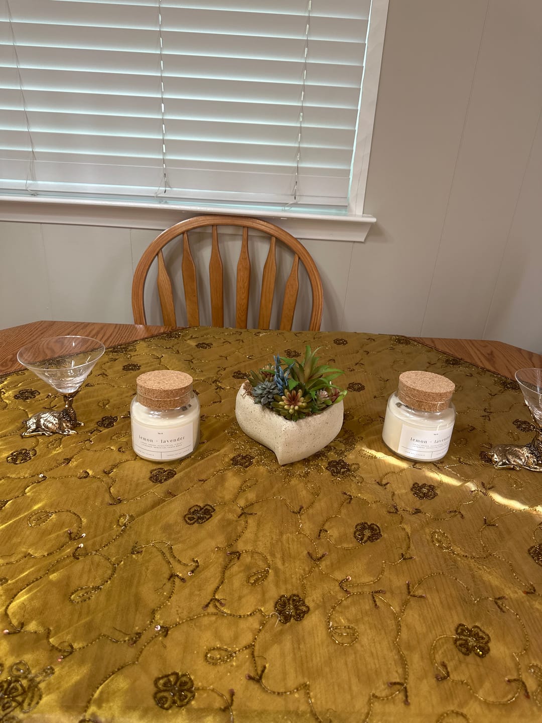 Customer photo review of Lemon + Lavender 22 oz Glass Candle