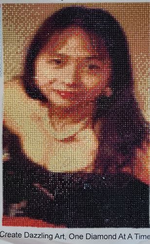 Customer photo review of Custom Diamond Painting Kit