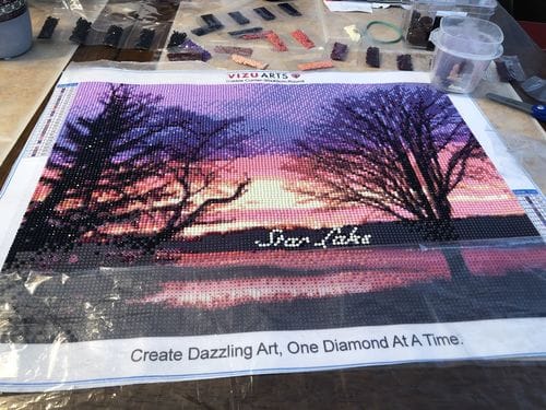 Customer photo review of Custom Diamond Painting Kit
