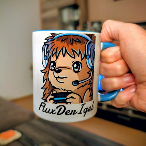 Customer photo review of TassenExpress - Becher Keramik Tasse mit Logo bedruckt 325ml Firmenlogo