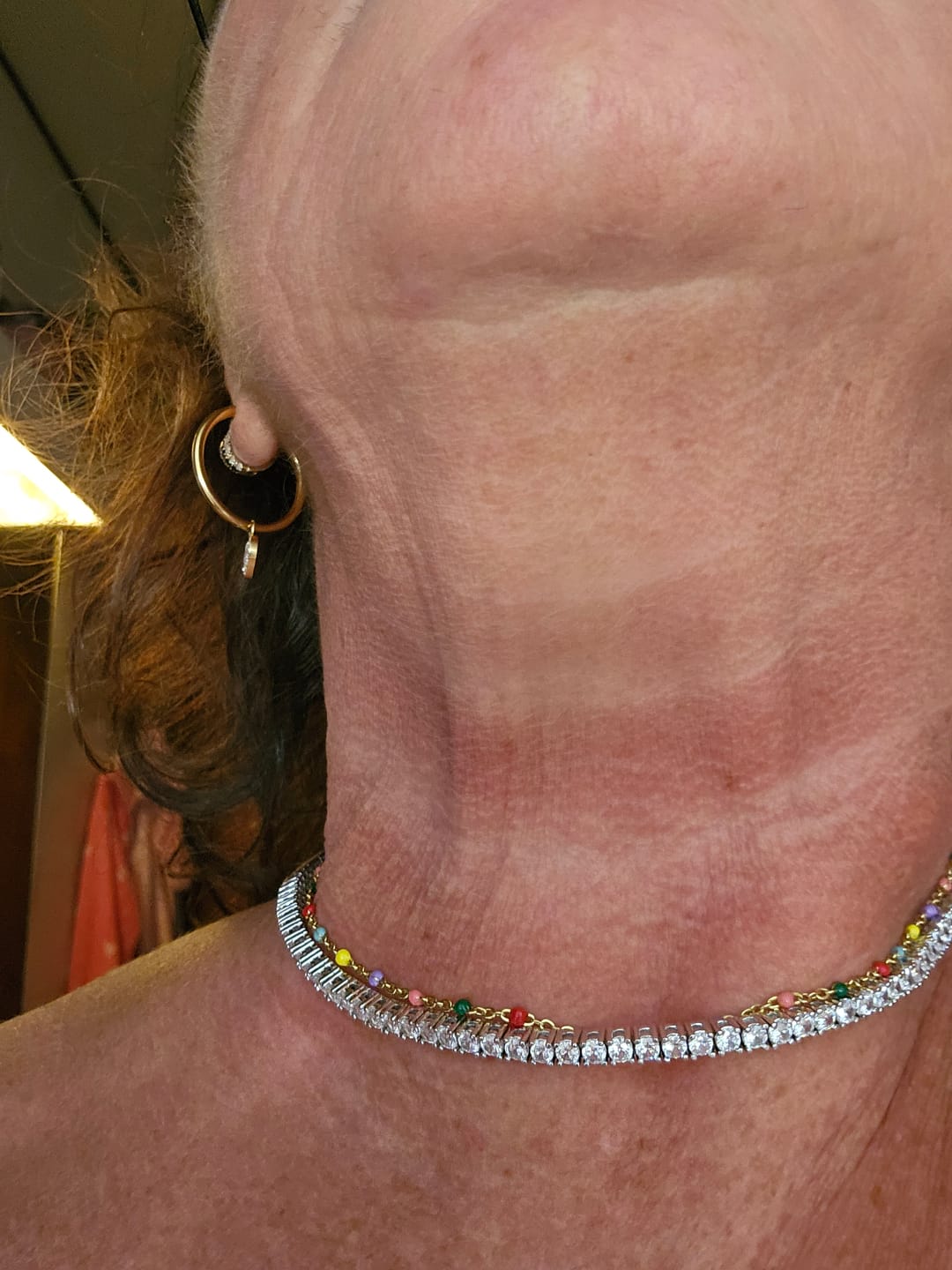 Customer photo review of Collana Tennis in Zirconi