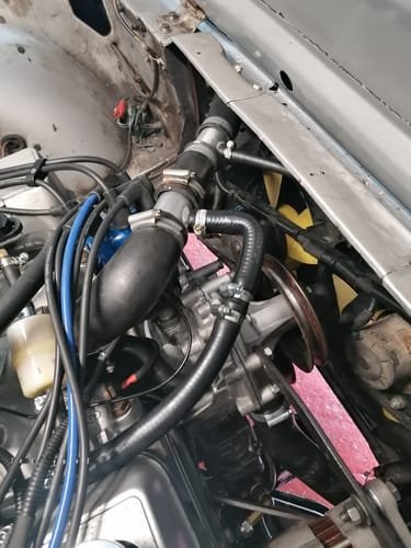 Customer photo review of 38mm Welded Aluminium Tee With 15mm Outlet