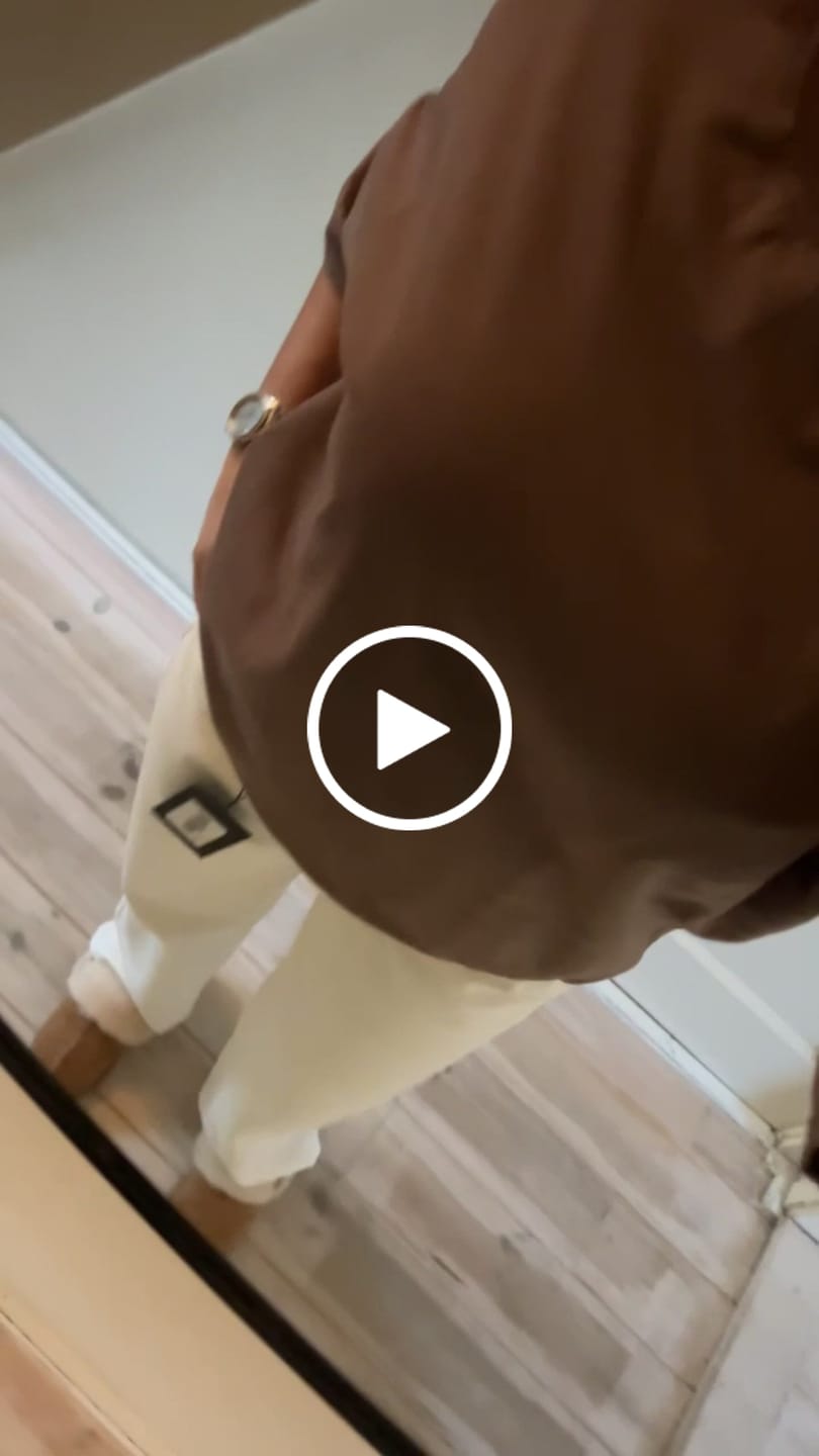 Customer video review of LOGO STITCH DENIM JACKET OFF WHITE