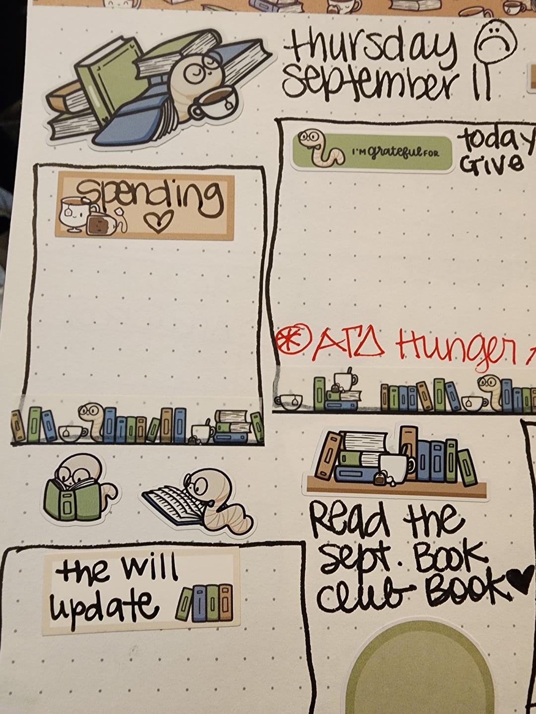 Customer photo review of Little Bookworm Planner Stickers
