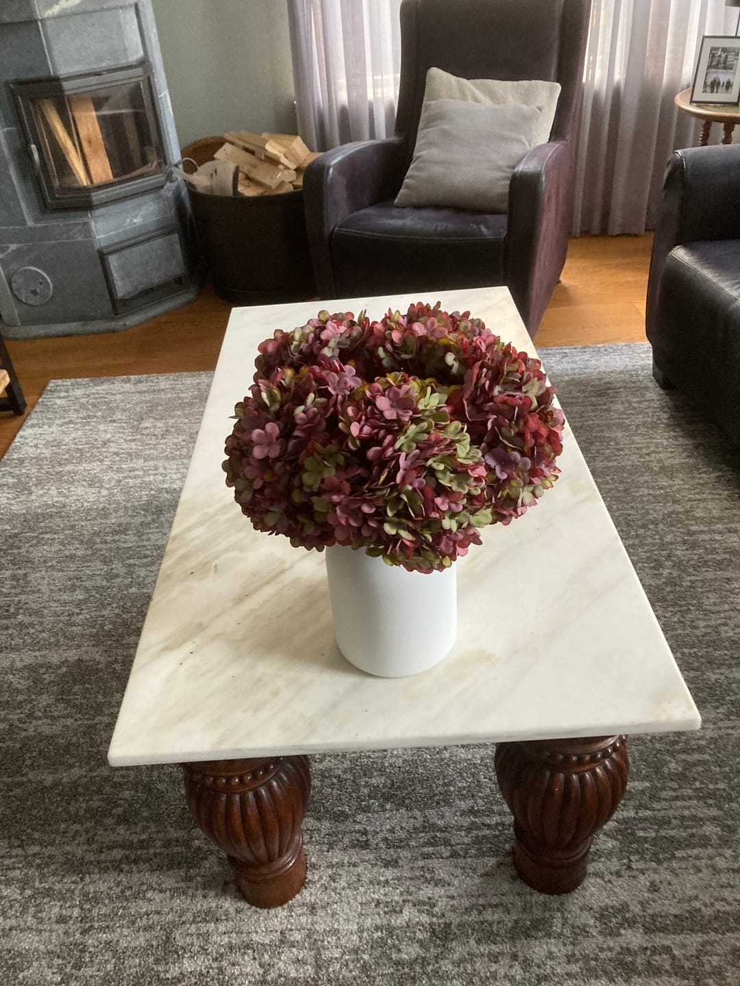 Customer photo review of Grote Zijden Hortensia - Paars