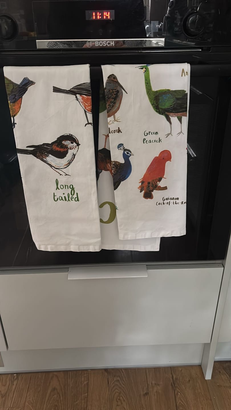Customer photo review of Cocks Tea Towel