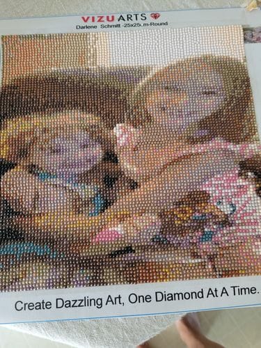 Customer photo review of Custom Diamond Painting Kit