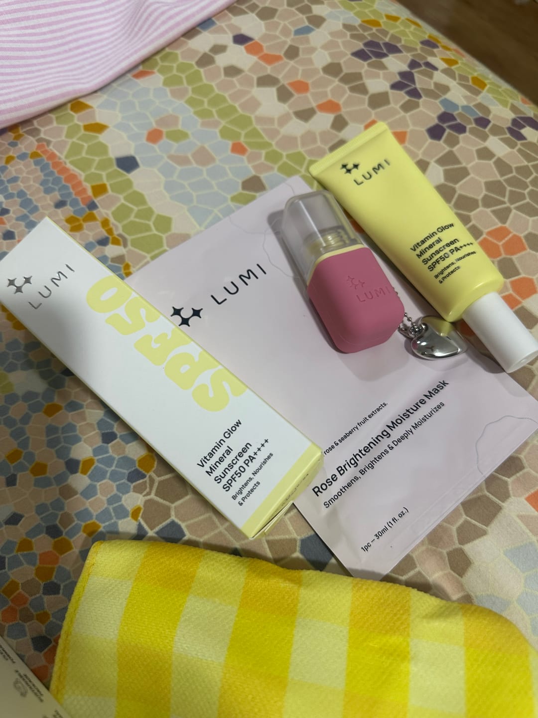 Customer photo review of Vitamin Glow Mineral Sunscreen