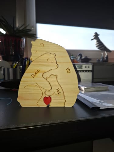 Jürgen S. review of Bärenfamilie - Süße Personalisierte Holzbären zum Aufstellen für die Familie image 1 out of 1