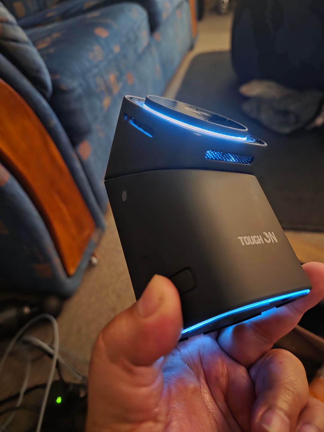 Customer photo review of Tough On MagPro QI2 3-in-1 Wireless Charger for Samsung Galaxy Phone Watch Earbuds