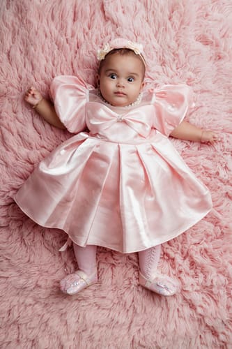 Customer photo review of Cute Baby Girl Beauty Pageant Dress Toddler First Communion Princess Dress