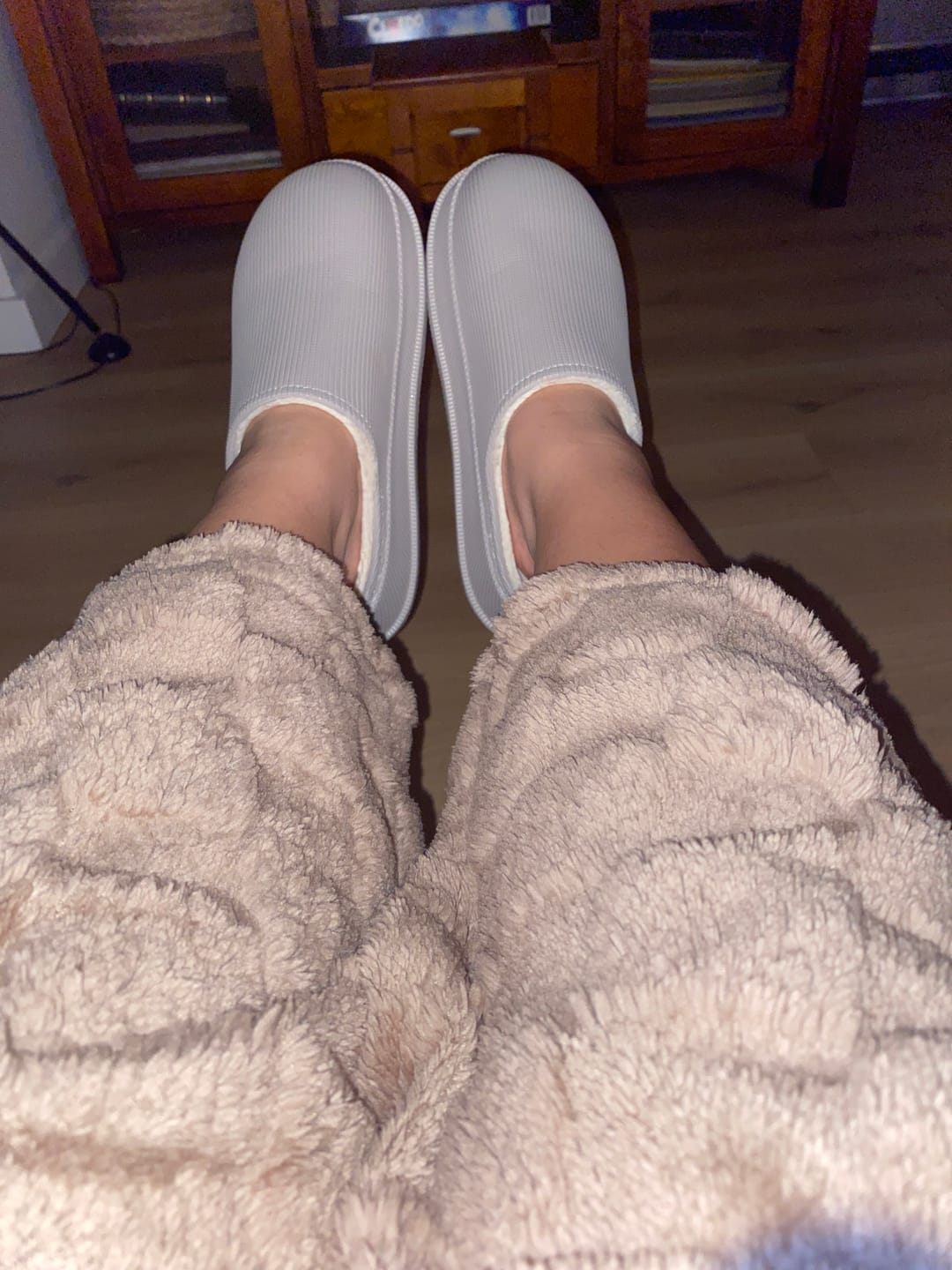 Customer photo review of The Snuggi Slippers (Unisex)