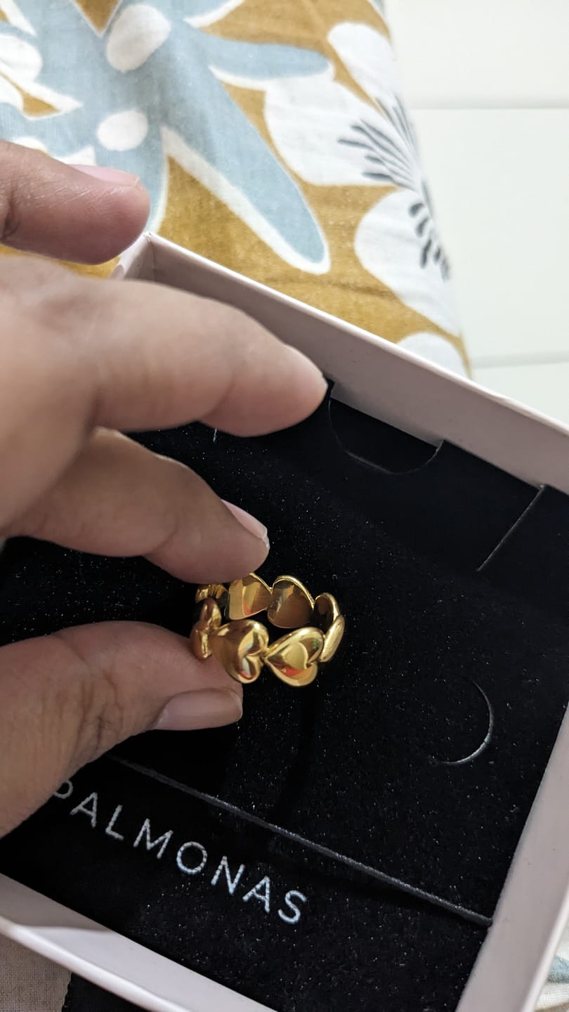 Customer photo review of Passion Heart Ring