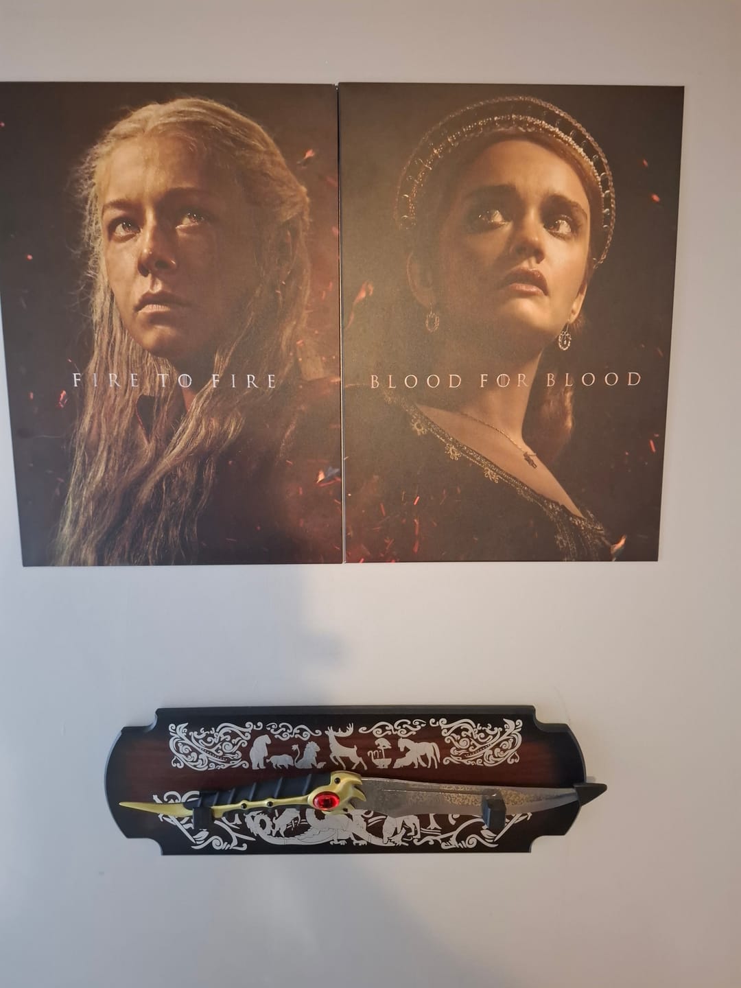 Customer photo review of Game of Thrones/House Of The Dragon - King Viserys' Valeryian Steel Dagger and Arya's Catspaw