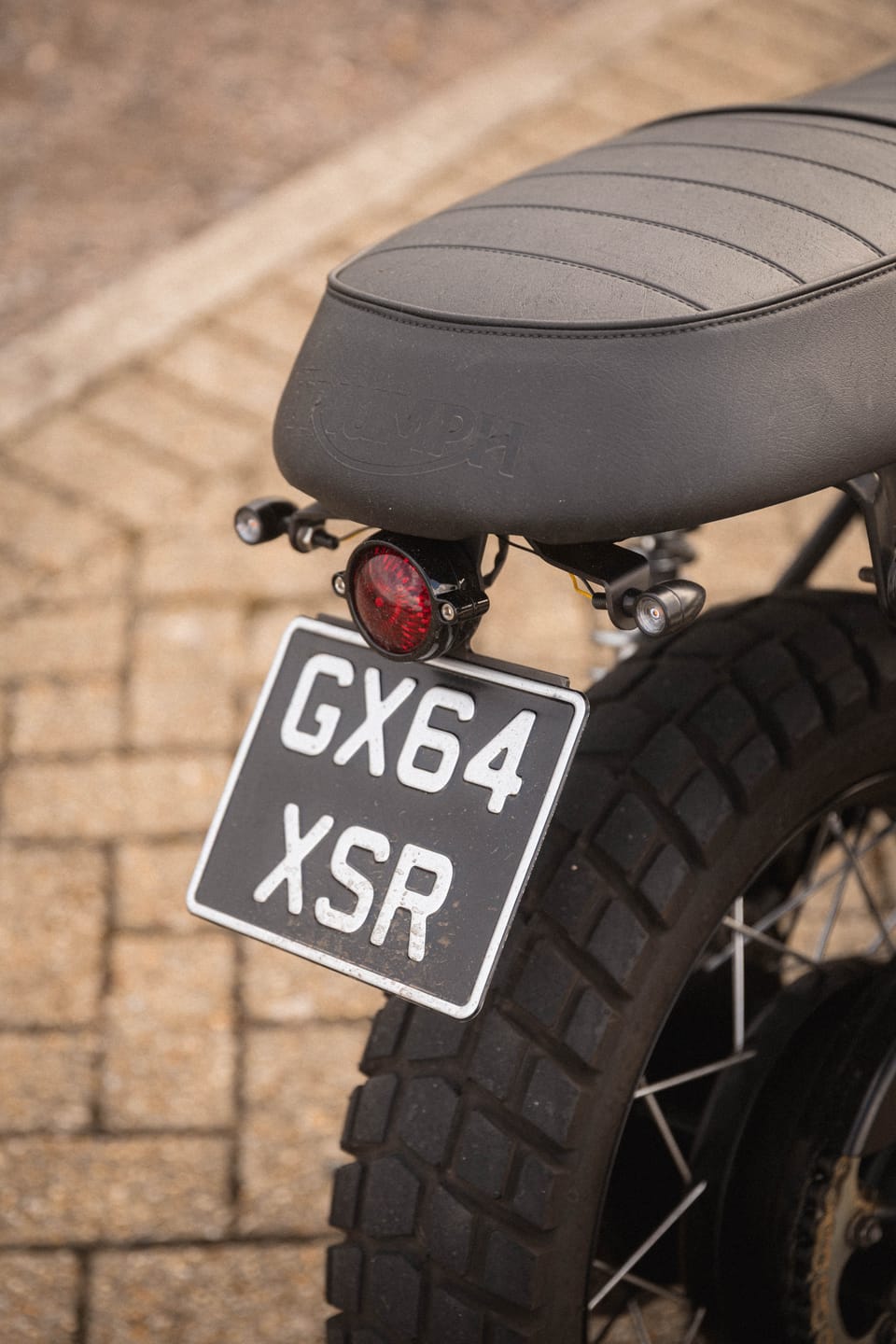 Customer photo review of Classic Metal Pressed 7.5 × 6 Motorbike Number Plate