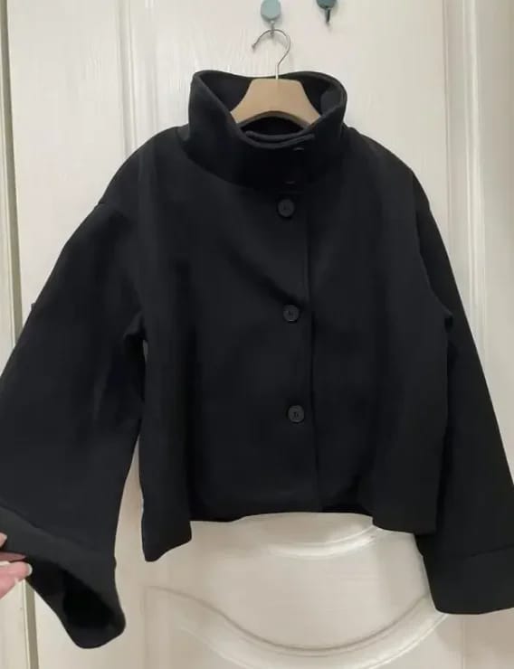Customer photo review of Rosalia Elegant Lady Women's Jacket with Stand Collar for Autumn Style