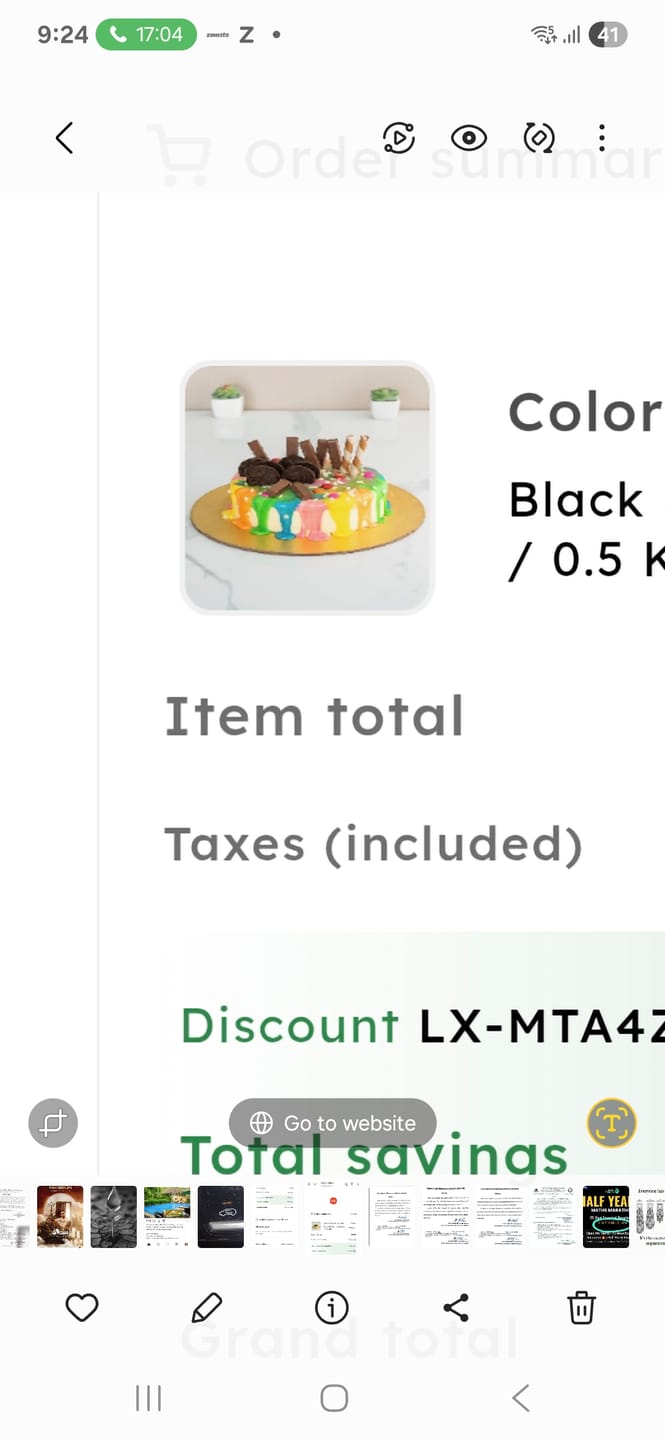 Customer photo review of Colorful Drip Cake