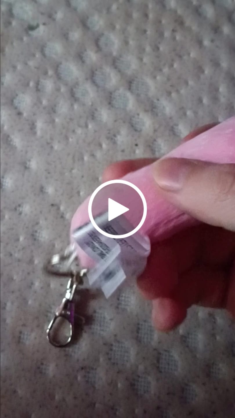 Customer video review of Gloomy Bear Claw Keychain Plush