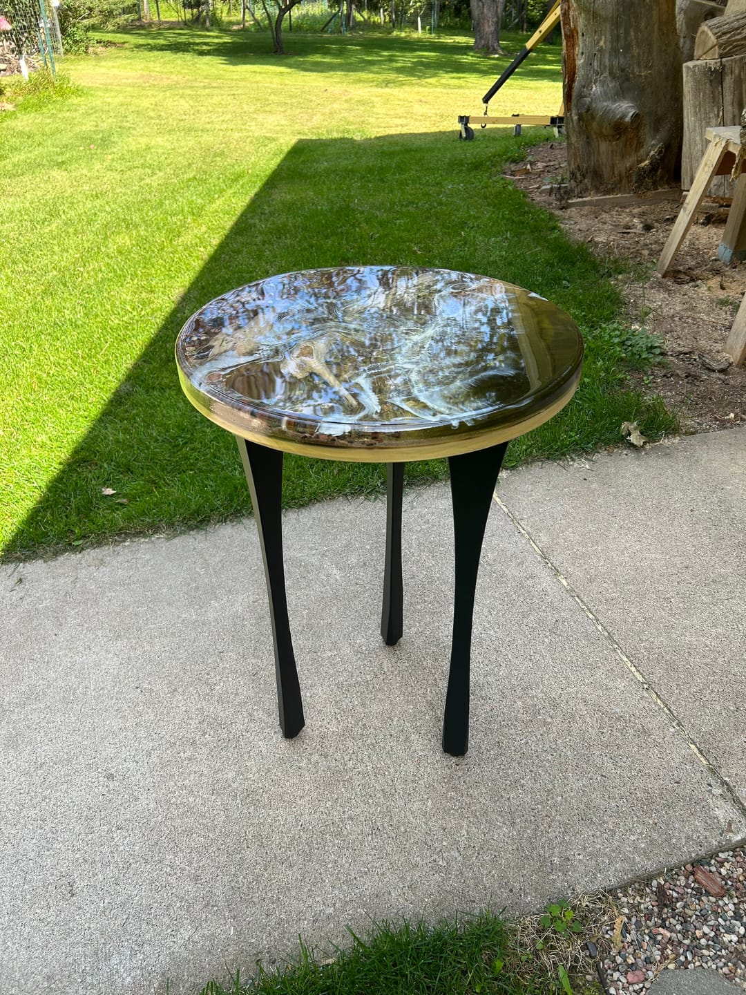 Customer photo review of Desk Legs 501 Snello 28H Metal Handmade Modern Table Legs