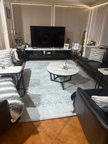 Customer photo review of The Mellow Mat v2® Designer Print | Silver Mist (Soft Touch Sensory Tatami Rug) PR01