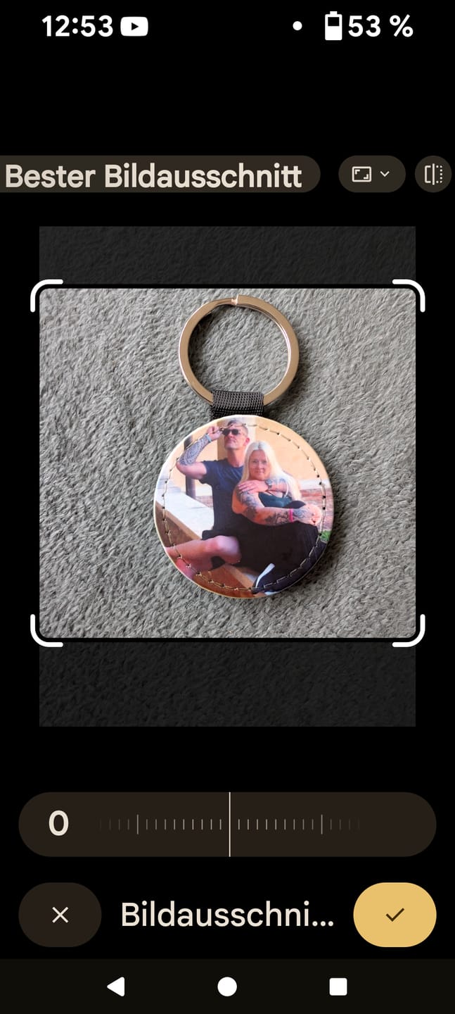 Customer photo review of Dein Foto - Personalisierter Schlüsselanhänger aus Kunstleder