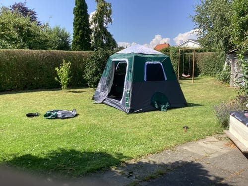 Customer photo review of [PRÉ-COMMANDE] 2-Step Cabin Tent – Très grande taille + Bâche de camping OFFERTE (jusqu’à 10 personnes, FR) — Expédition avant le 16 septembre