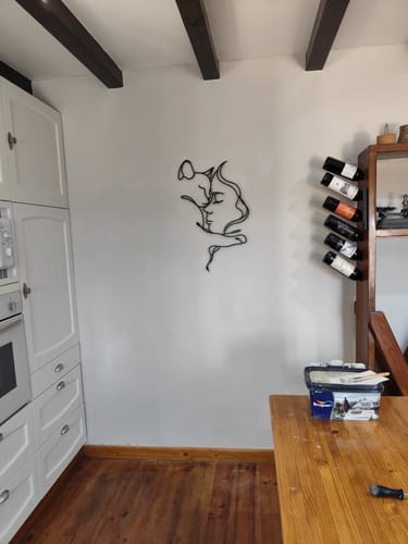 Customer photo review of Décoration Murale Métal - Amoureux des chats