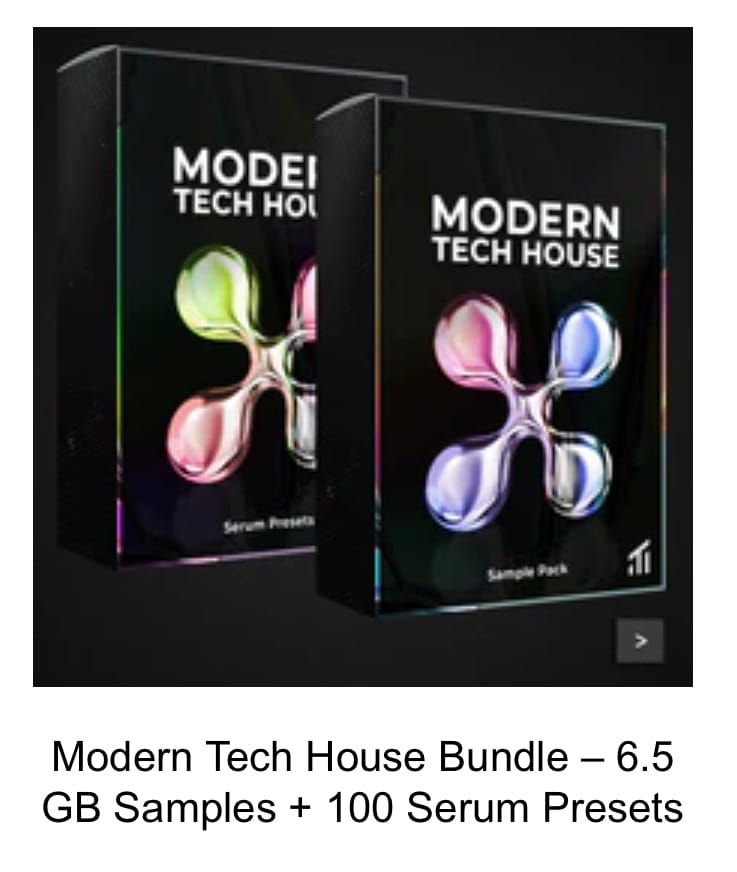 Customer photo review of Modern Tech House Bundle – 6.5 GB Samples + 100 Serum Presets