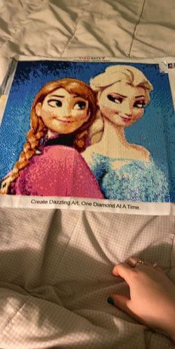 Customer photo review of Custom Diamond Painting Kit