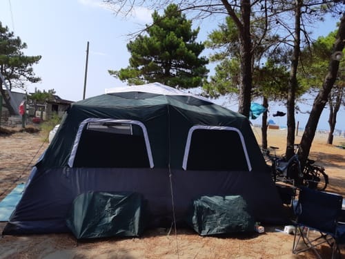 Customer photo review of [PRÉ-COMMANDE] 2-Step Cabin Tent – Très grande taille + Bâche de camping OFFERTE (jusqu’à 10 personnes, FR) — Expédition avant le 16 septembre