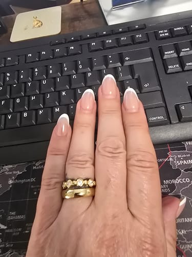 Customer photo review of Beaded Tennis Ring